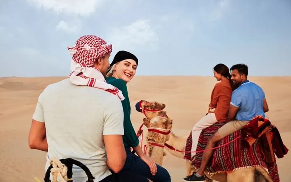 Dubai Al Marmoom Oasis Sunrise Camel Ride with Breakfast