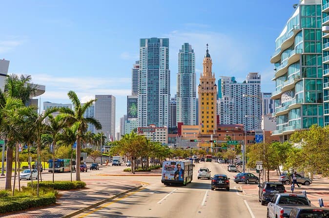 Miami Combo: Sightseeing Bus Tour, Biscayne Bay Cruise and Everglades Airboat Ride