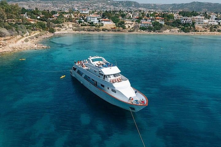 Paphos Coast Cruise with Lunch and Open Bar