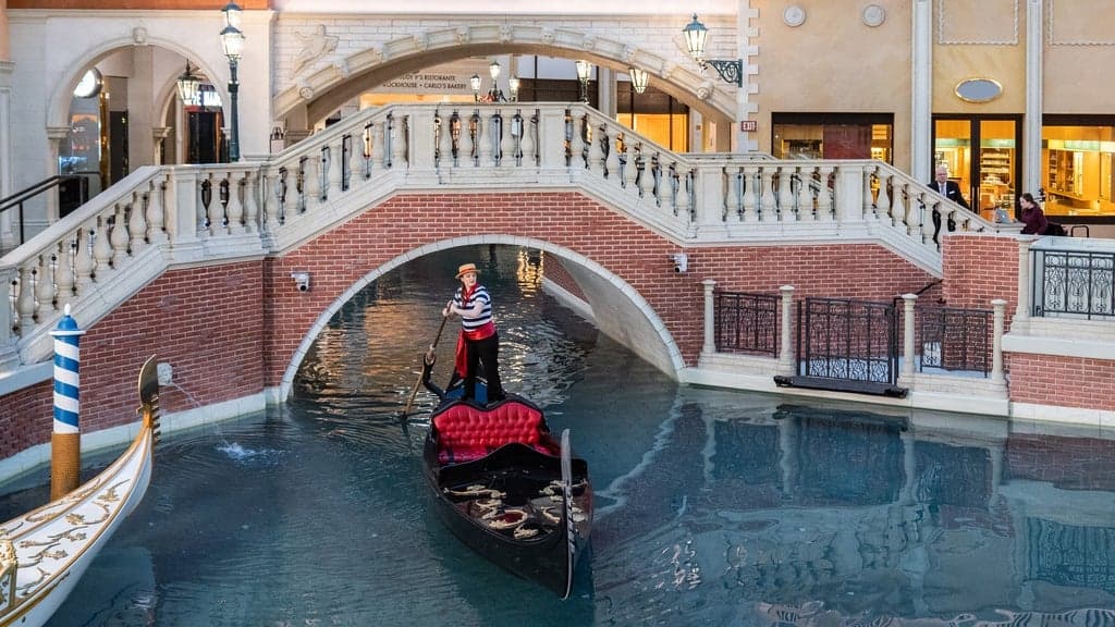 The Venetian Resort Gondolas at Gondola Ride at the Venetian