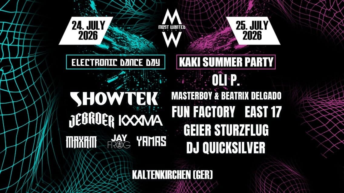 Most Wanted Festival - Electronic Dance Day Setlist Guide · 2026
