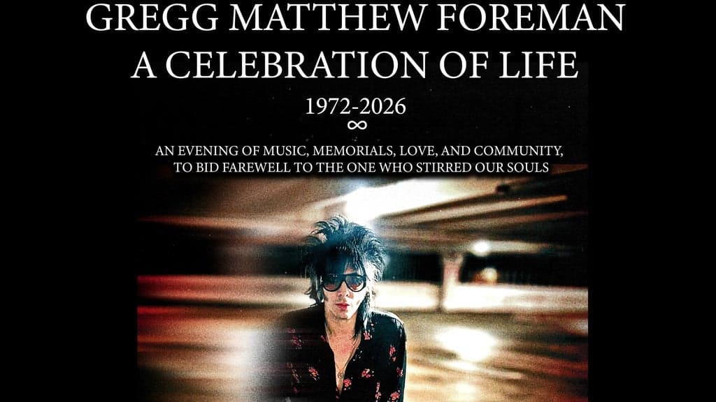 Gregg Matthew Foreman - A Celebration of Life at The Regent Theater