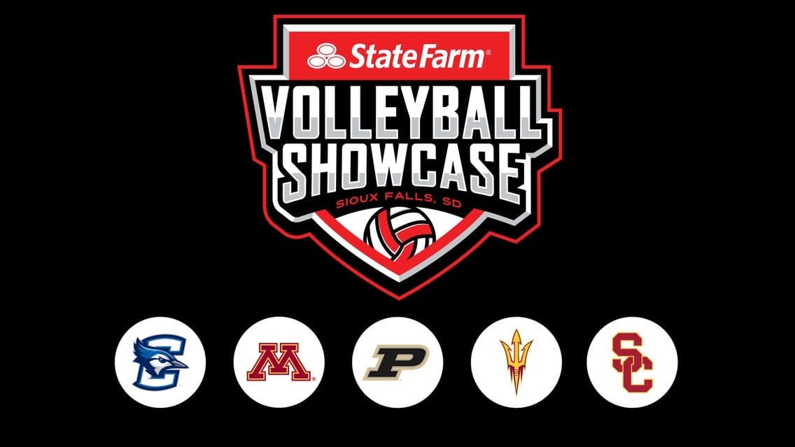 2026 State Farm Women's College Volleyball Showcase Friday at Sanford Pentagon