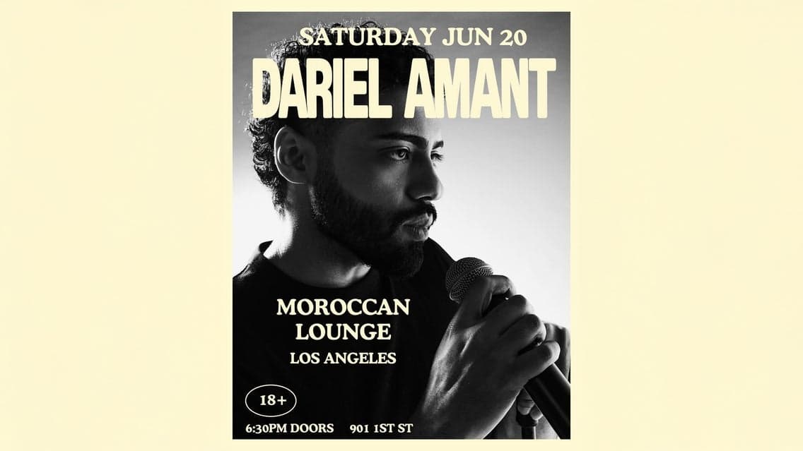 SOB's Presents: Dariel Amant at The Moroccan Lounge