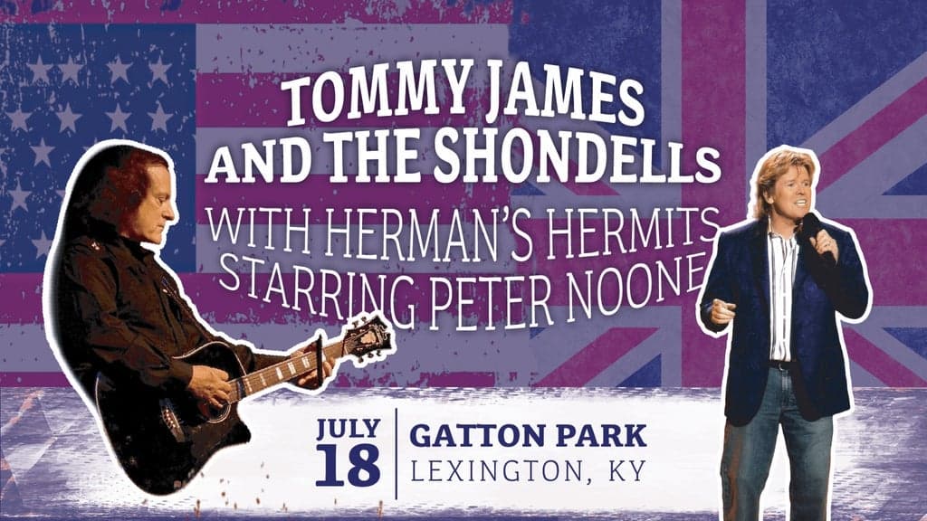 Tommy James & The Shondells; Herman's Hermits starring Peter Noone at Gatton Park