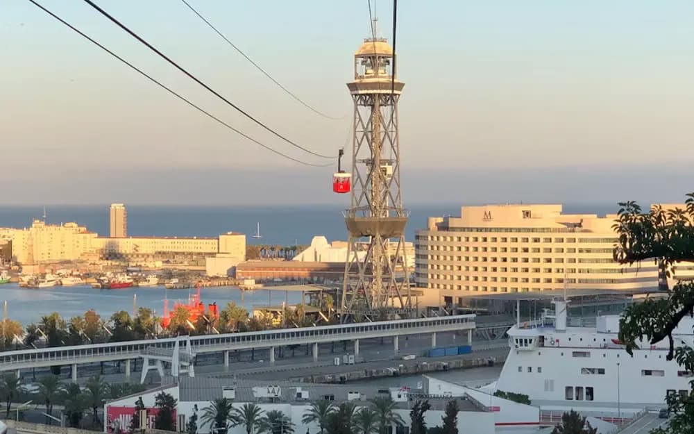 Barcelona Cable Car Roundtrip from Barceloneta Beach