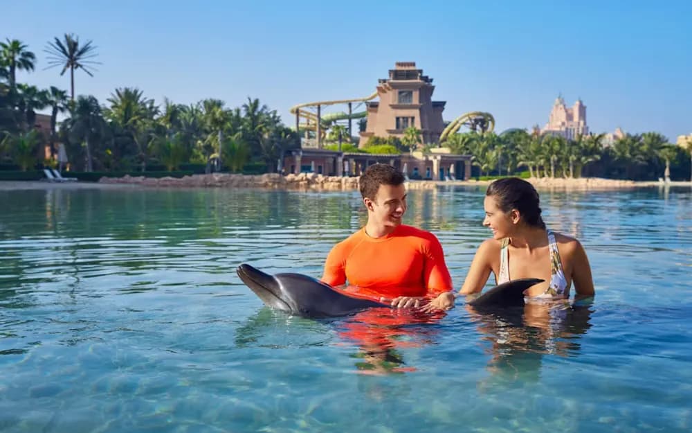 Dubai Aquaventure Waterpark Tickets with Dolphin Encounter