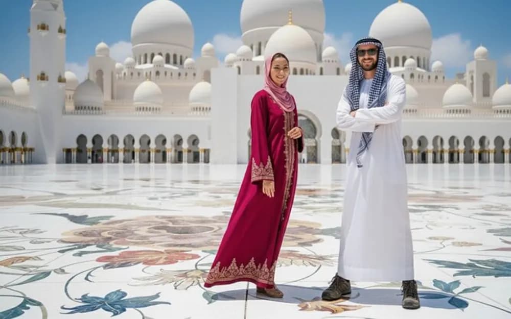 Abu Dhabi Day Trip from Dubai with Mosque Sheik Zayed, Qasr Al Watan Palace and Etihad Tower Tickets