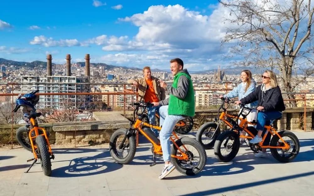 Barcelona Montjuic and Gothic Quarter E-Bike Tour