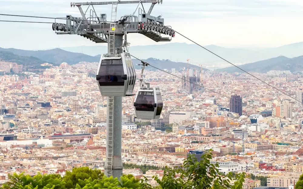 Barcelona Montjuic Cable Car Roundtrip Tickets