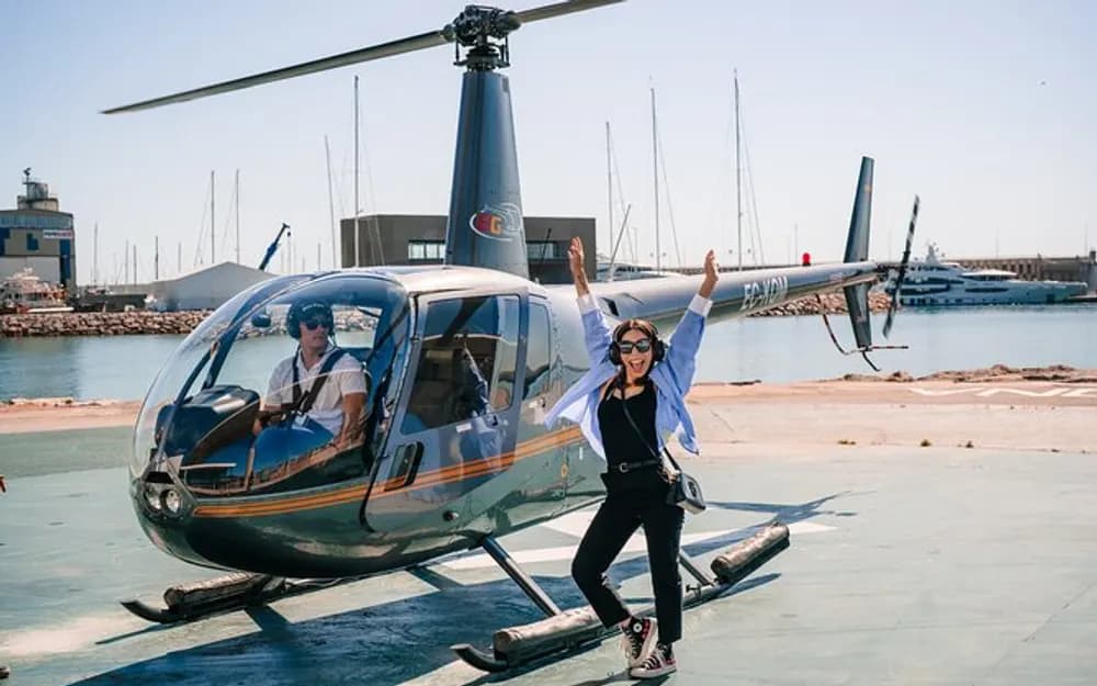 Offer: Barcelona Helicopter and Boat Ride and Old Town Guided Tour