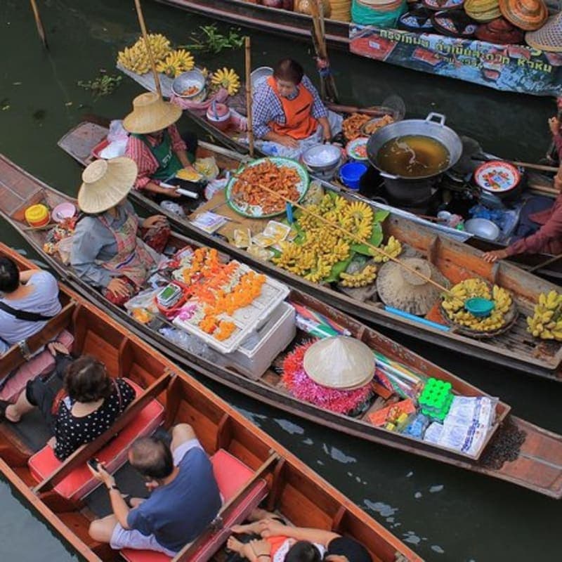 Bangkok Damnoen Saduak Market and Mae Klong Railway Market Tour