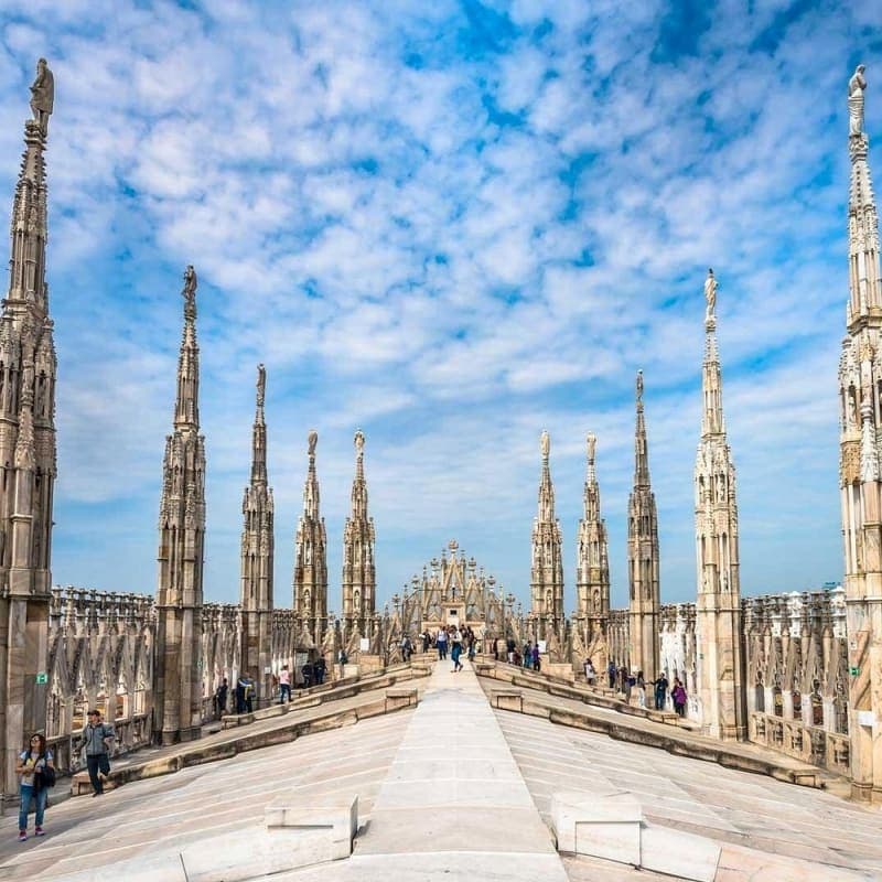 Milan Duomo Rooftop Guided Tour and optional Hop-on Hop-off Bus Tour