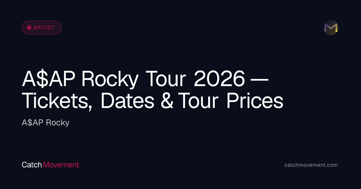 A$AP Rocky Hip-Hop Tour 2026 — Tickets, Dates & Prices