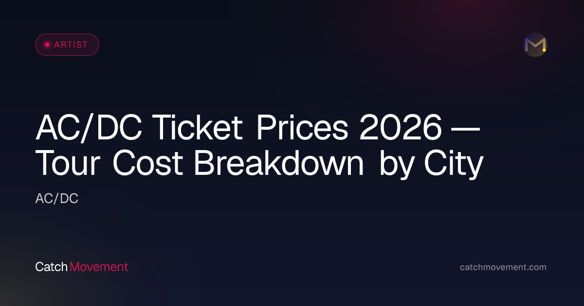 AC/DC Ticket Prices 2026 — from $78 (Floor, VIP & Cheap Seats)
