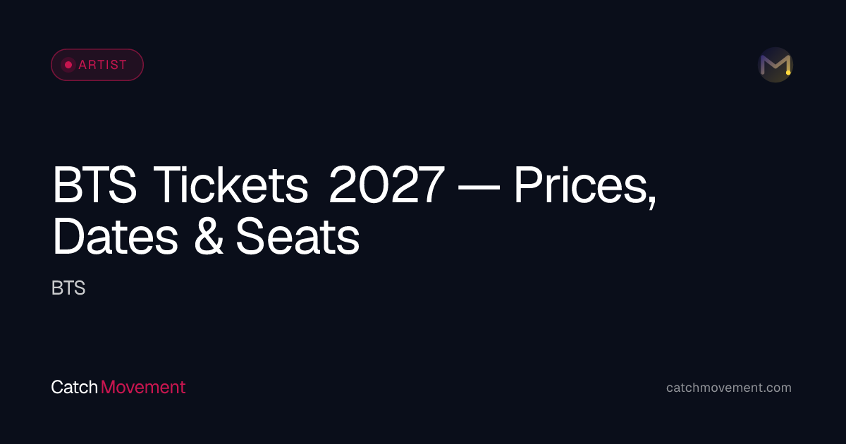 BTS Tickets in Sydney 2027