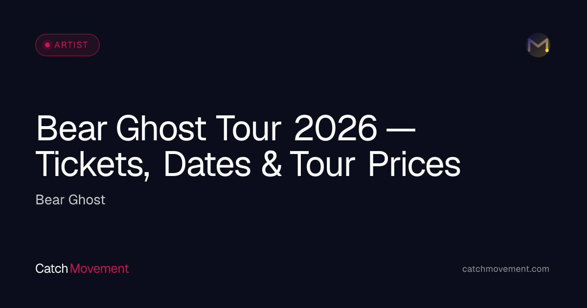 Bear Ghost Rock Tour 2026 — Tickets, Dates & Prices