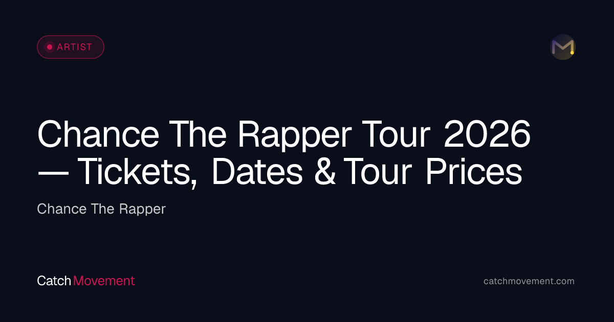 Chance The Rapper Hip-Hop Tour 2026 Tickets & Dates