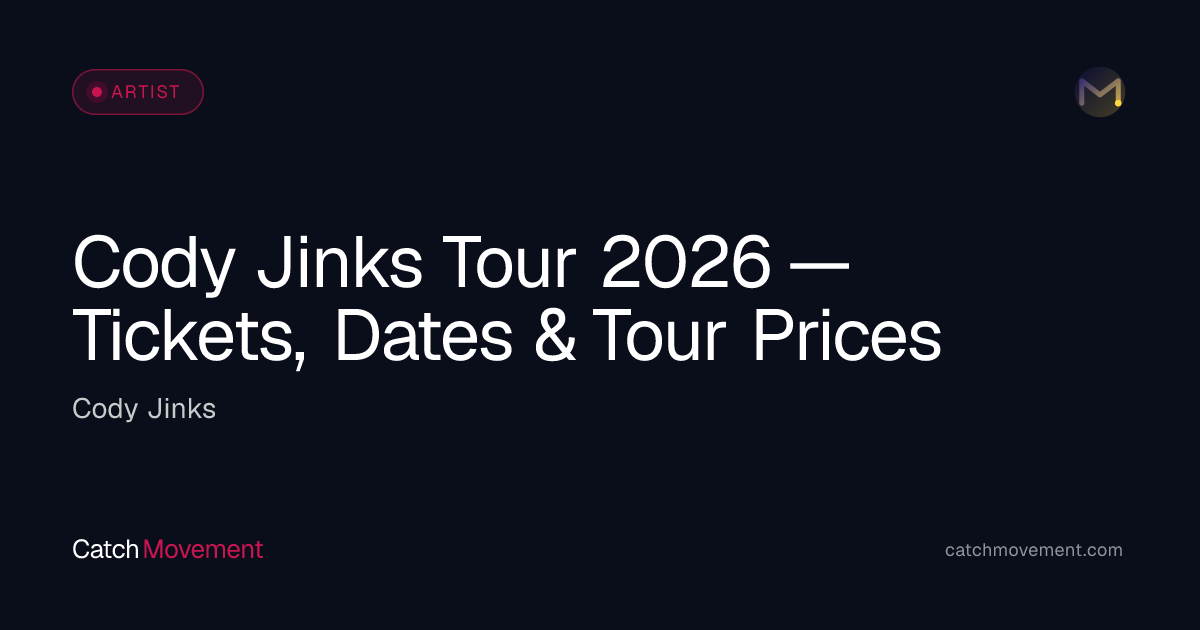 Cody Jinks Country Tour 2026 — Tickets, Dates & Prices