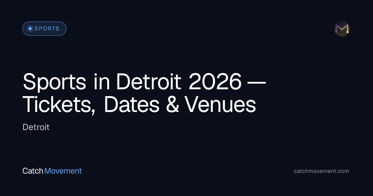Detroit Sports Tickets 2026 | Pistons & Little Caesars Arena Schedule