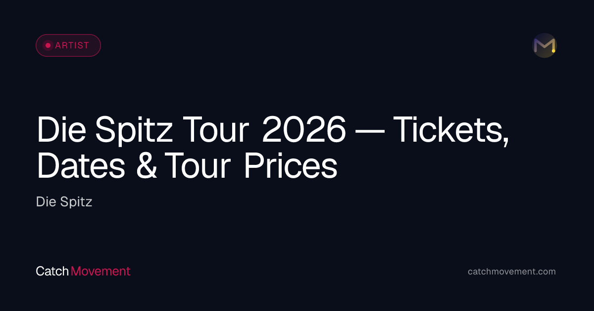 Die Spitz Rock Tour 2026 — Tickets, Dates & Prices