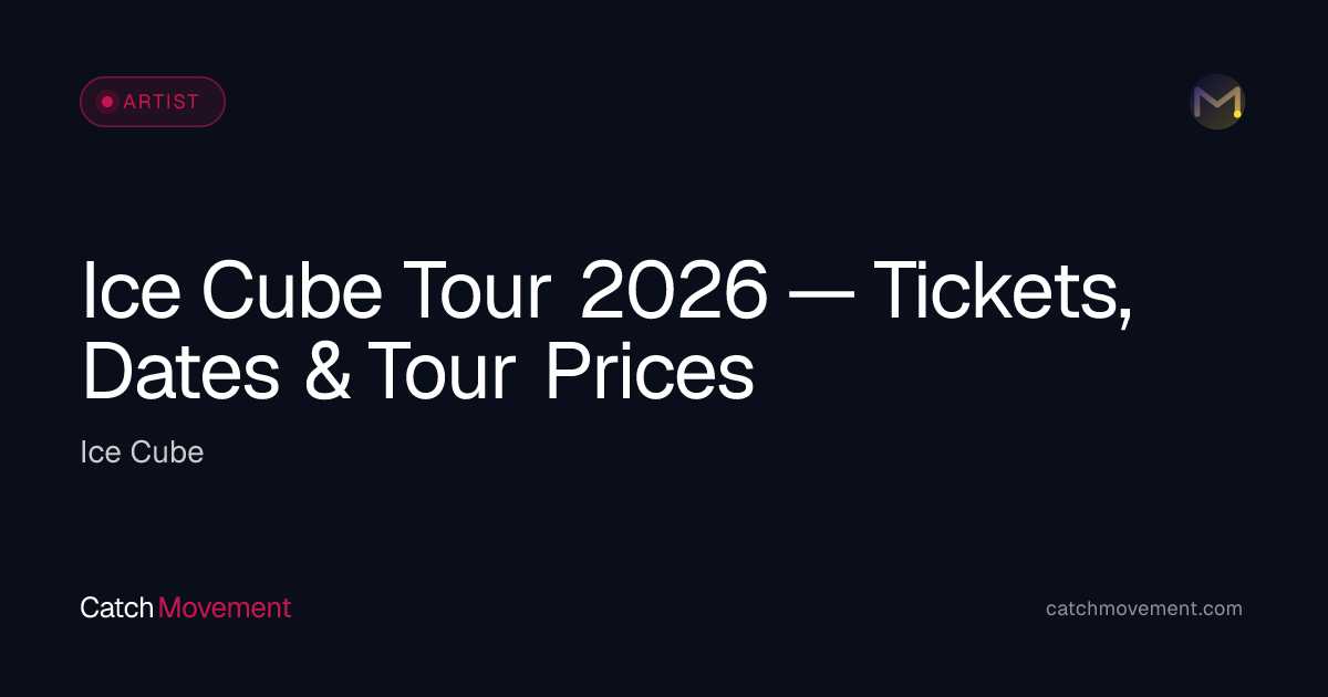 Ice Cube Live 2026 — Tickets, Dates & Prices