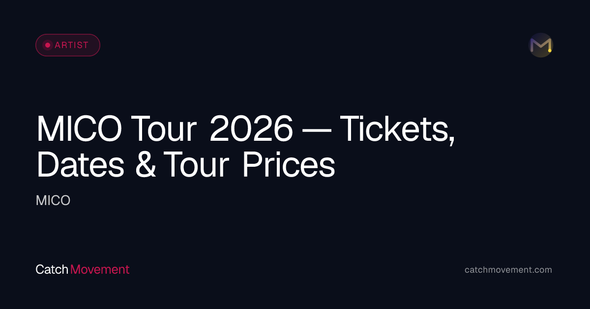 MICO Rock Tour 2026 — Tickets, Dates & Prices