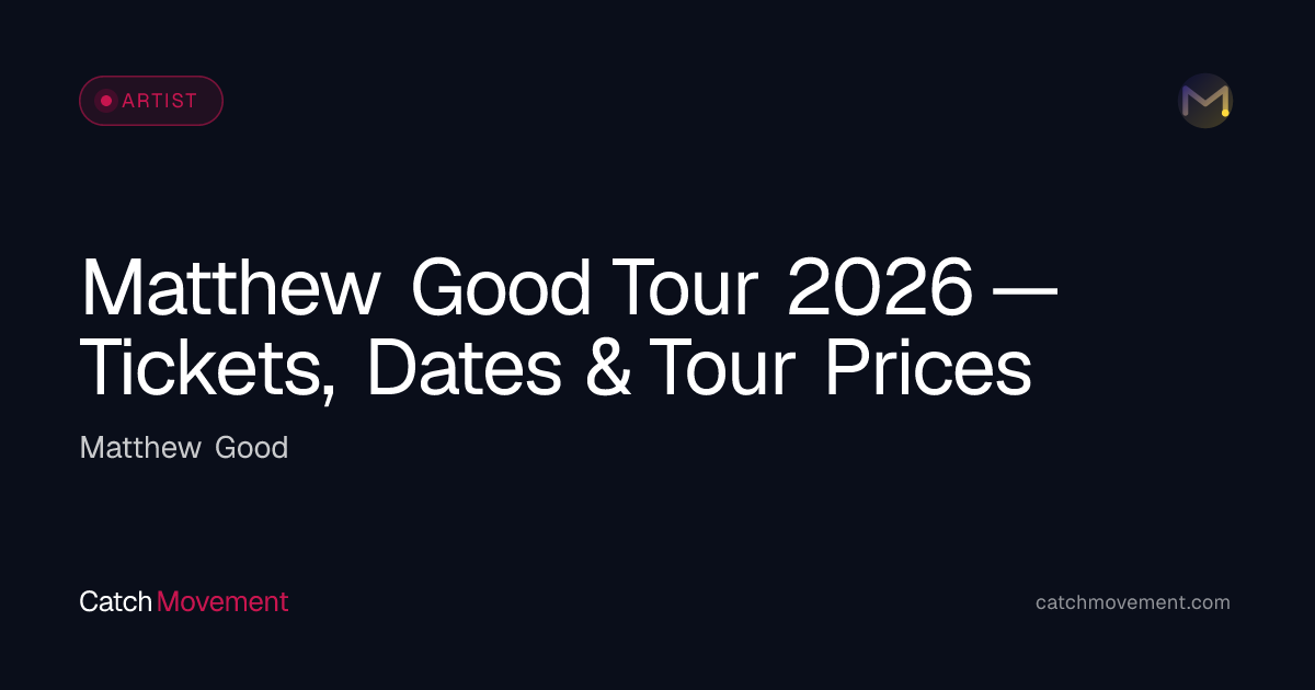 Matthew Good Rock Tour 2026 — Tickets, Dates & Prices