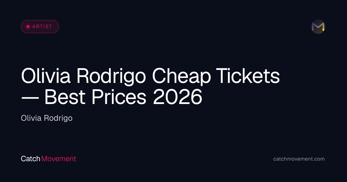 Olivia Rodrigo Cheap Tickets in Vancouver 2026