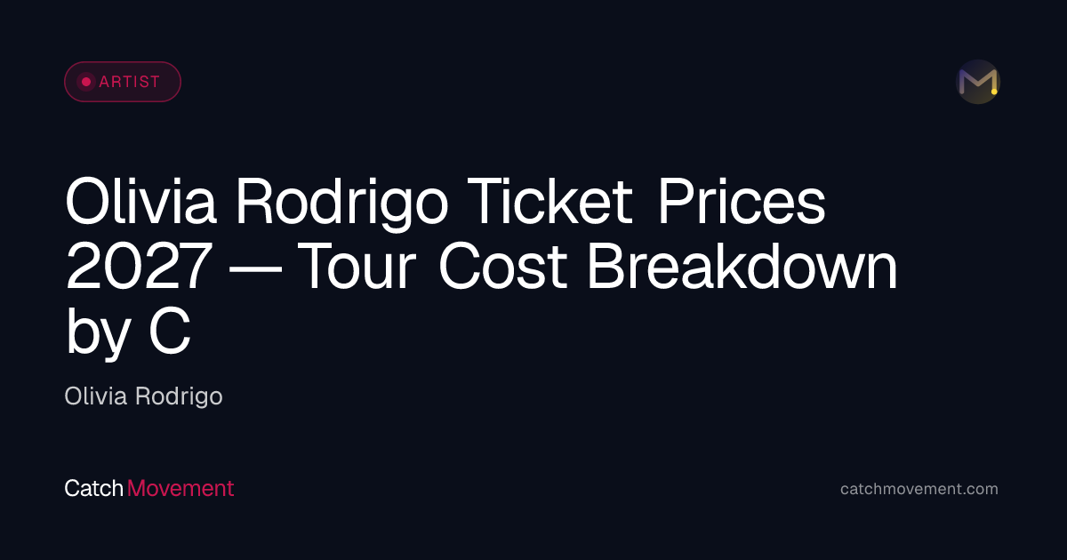 Olivia Rodrigo Ticket Prices in New York 2027