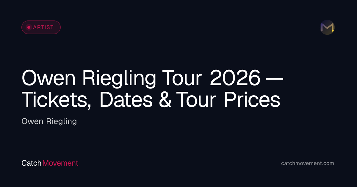 Owen Riegling Country Tour 2026 — Tickets, Dates & Prices