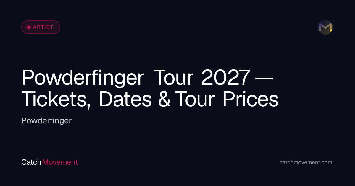Powderfinger Rock Tour 2027 — Tickets, Dates & Prices