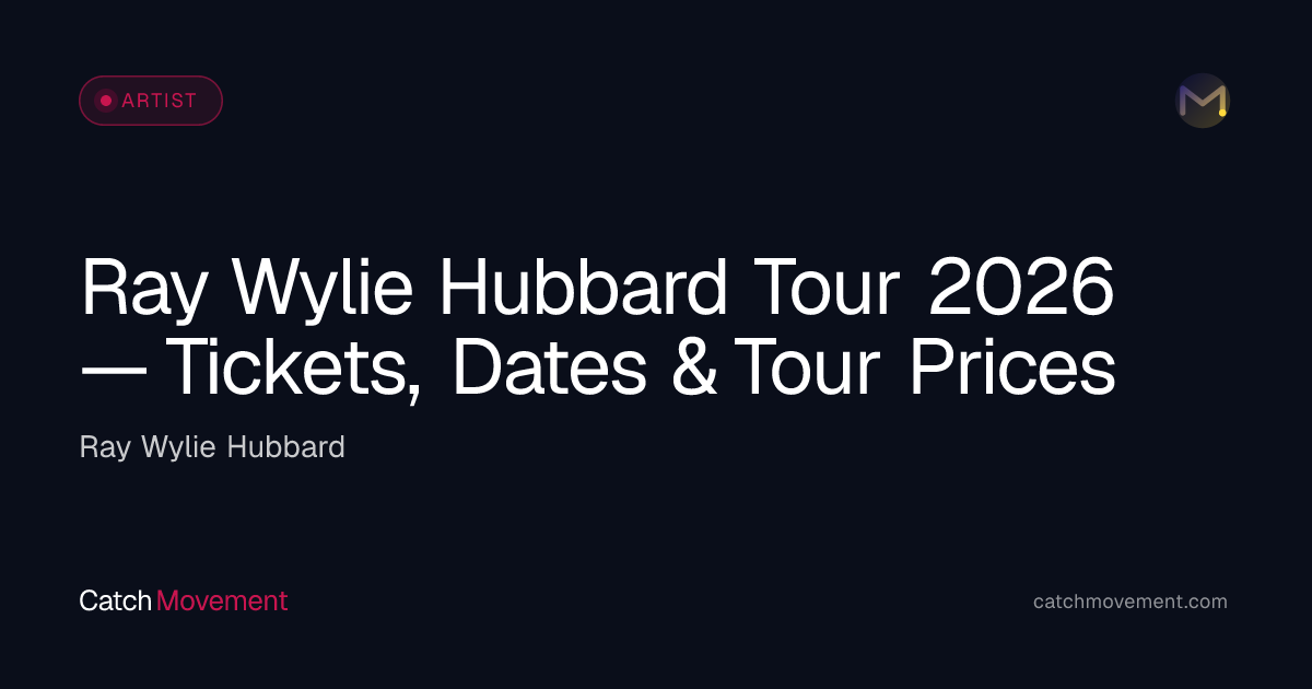 Ray Wylie Hubbard Country Tour 2026 Tickets & Dates