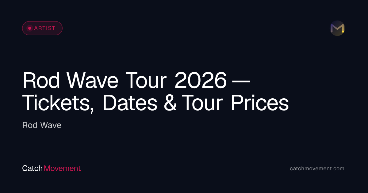 Rod Wave Hip-Hop Tour 2026 — Tickets, Dates & Prices