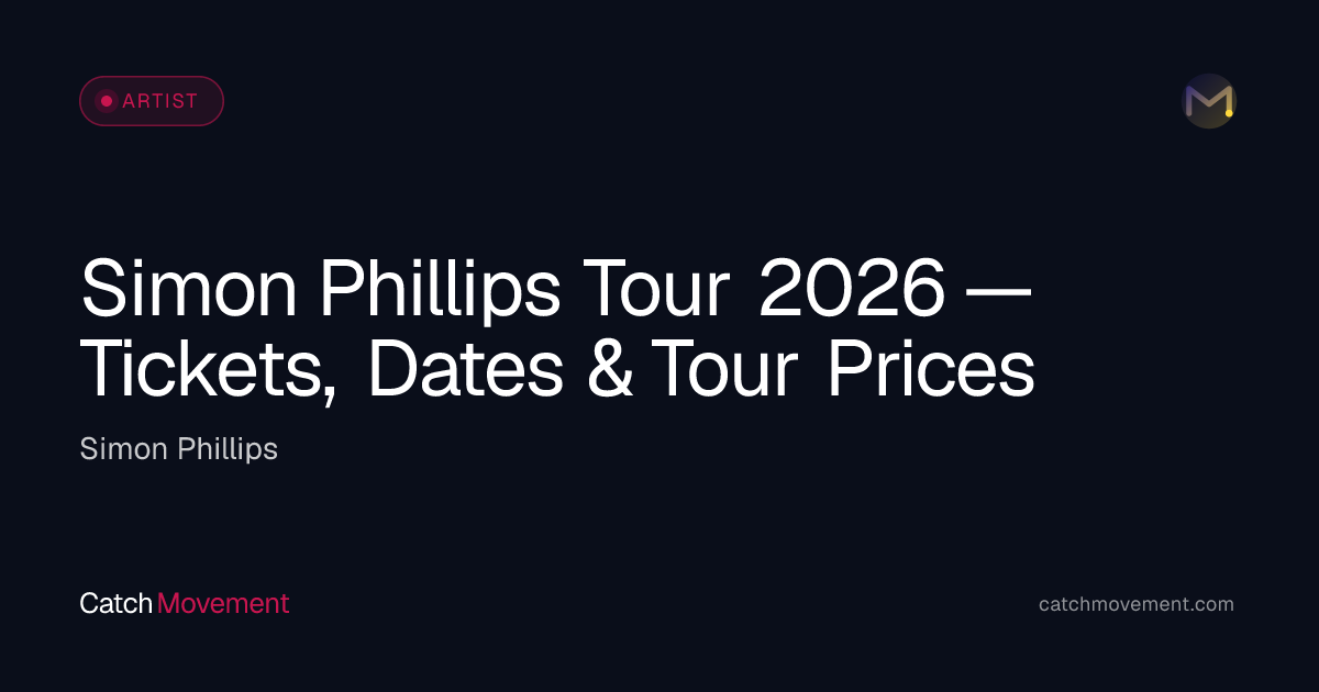 Simon Phillips Tickets & Tour Dates