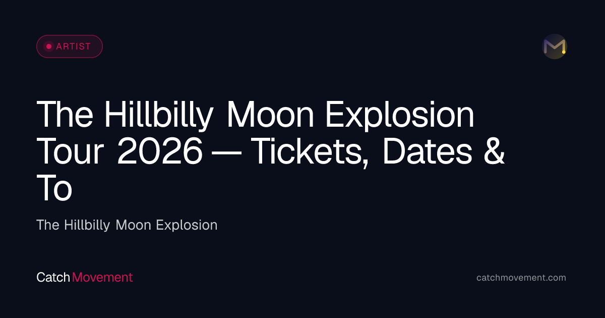 The Hillbilly Moon Explosion Tickets & Tour Dates