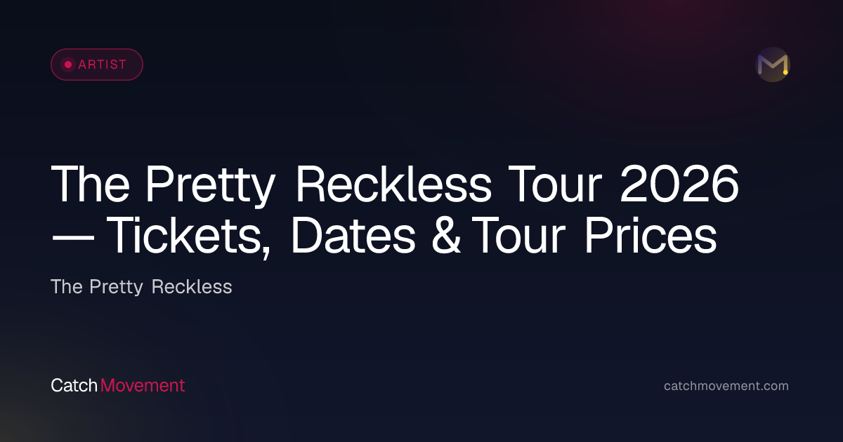 The Pretty Reckless Rock Tour 2026 — Tickets, Dates & Prices