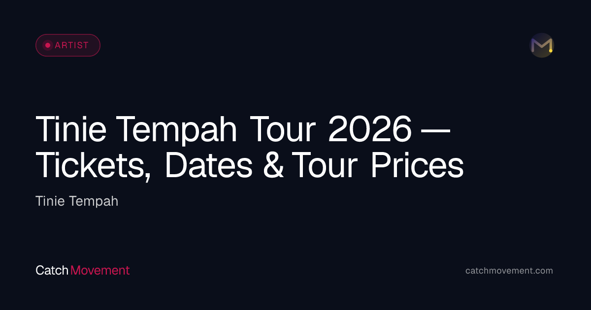 Tinie Tempah Hip-Hop Tour 2026 — Tickets, Dates & Prices