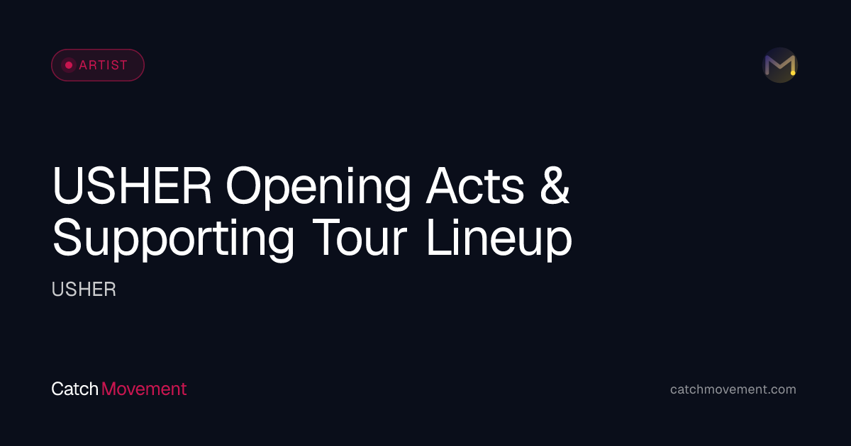 Who Is Opening for USHER 2026? Listed Lineups & Support