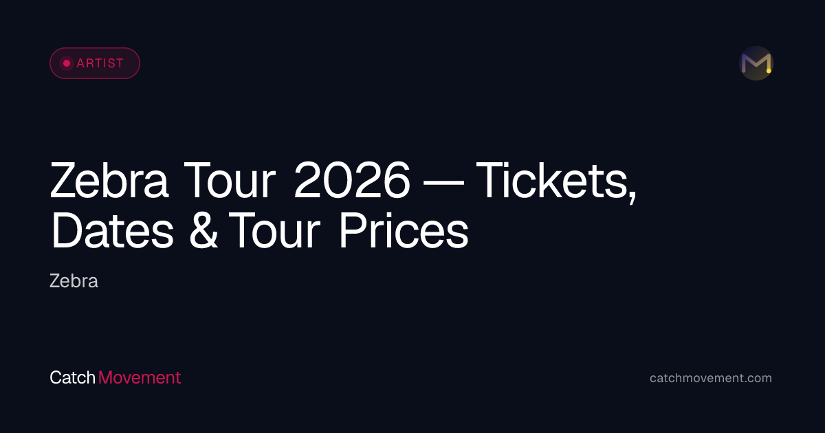 Zebra Rock Tour 2026 — Tickets, Dates & Prices