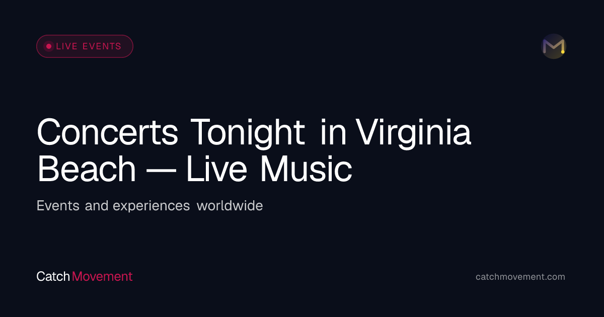 Concerts Tonight in Virginia Beach — Live Music