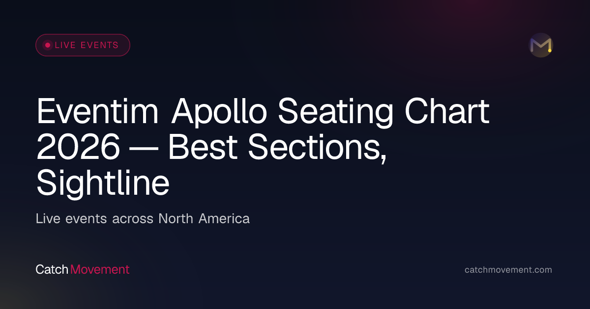 Eventim Apollo Seating Chart 2026 — Best Sections, Sightlines & Pricing