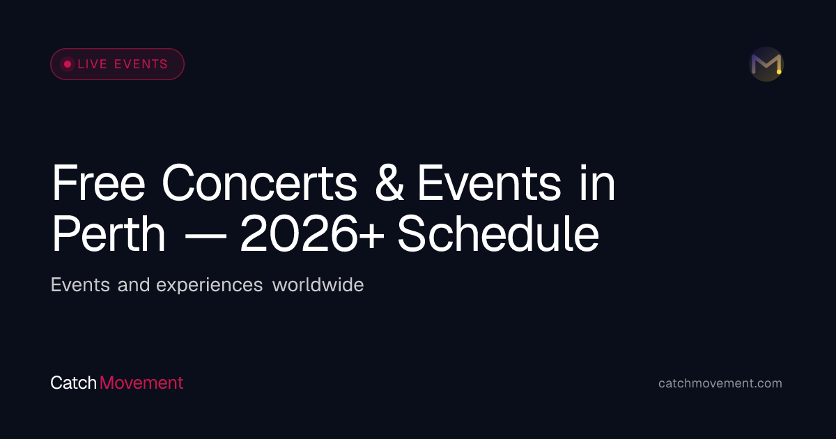 Free Concerts & Events in Perth — 2026+ Schedule