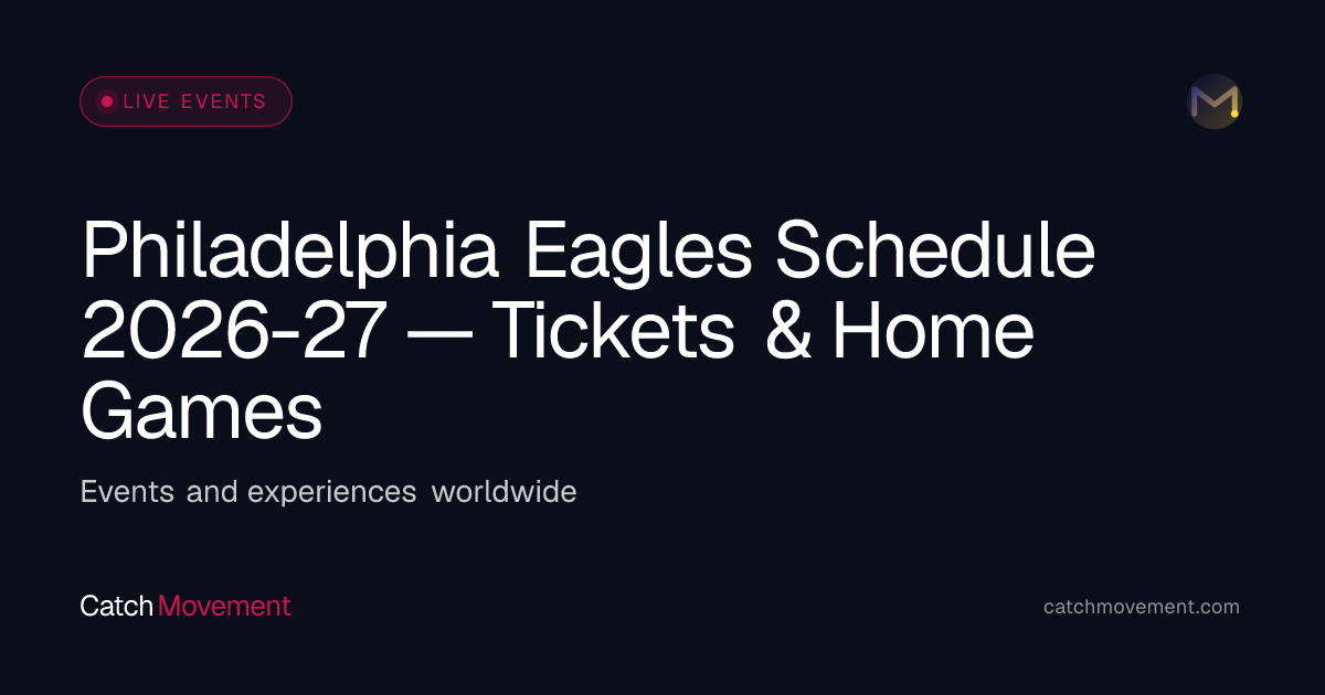 Philadelphia Eagles Schedule 2026-27 — Tickets & Home Games