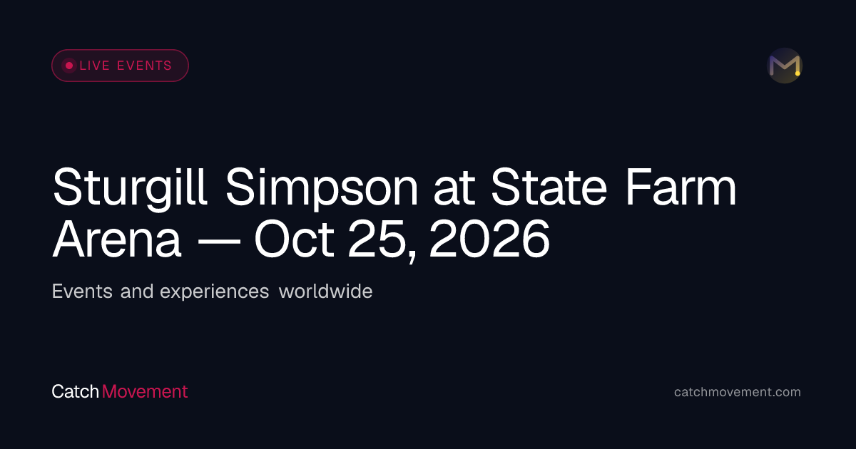 Sturgill Simpson at State Farm Arena — Oct 25, 2026